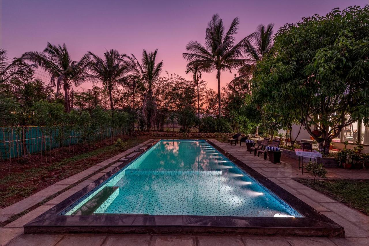 Saffronstays Lakeview Nivara - Farm Stay Villa With Private Pool Near Pune Esterno foto